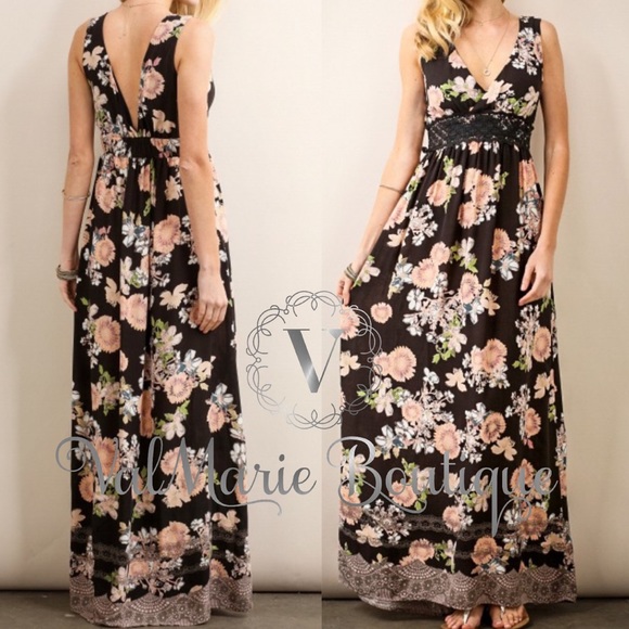 ValMarie Dresses & Skirts - Floral lace maxi dress